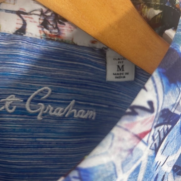 Robert Graham Classic Fit Brenner Short Sleeve Button Up. Size M. - Picture 5 of 10